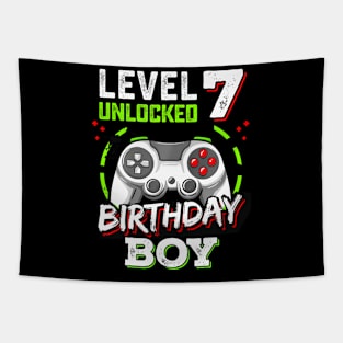 Level 7 Birthday Video Level Up Kids Tapestry