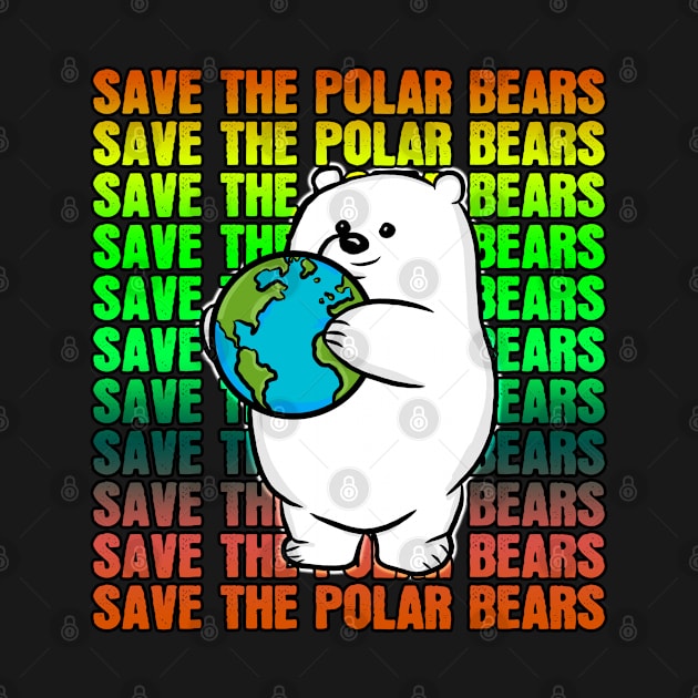 Rainbow Save the Polar Bears by RoserinArt