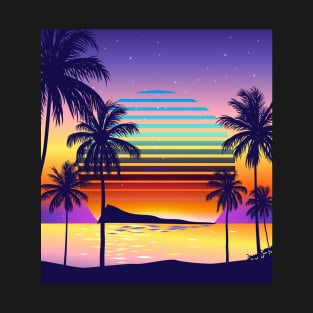 Cruisin' Sunset Synthwave T-Shirt