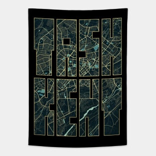 Tashkent, Uzbekistan City Map Typography - Summer Tapestry