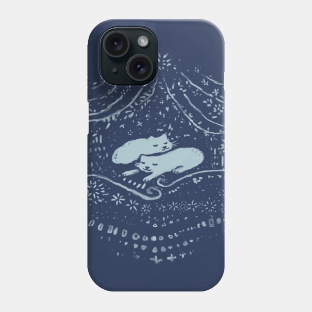 Winter Cats Phone Case by FoxShiver