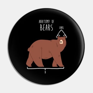 Bear Animal Anatomy Pin