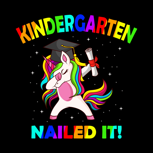 Kindergarten Completed Done Unicorn Gift by Delightful Designs