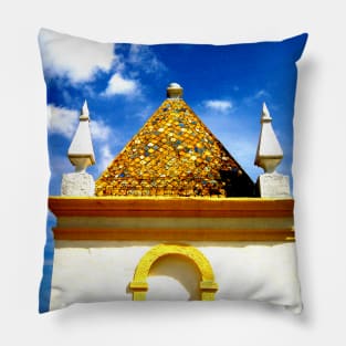 baroque church tower Pillow