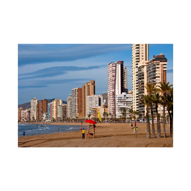 Benidorm Levante Beach Costa Blanca Spain by AndyEvansPhotos