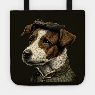 Jack Russell Terrier in 70's Underground Comix Tote