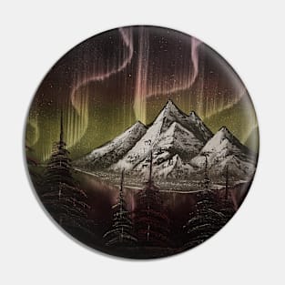 Red and Yellow Northern Lights Pin