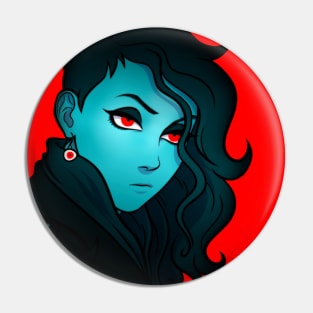 Red eyes Pin