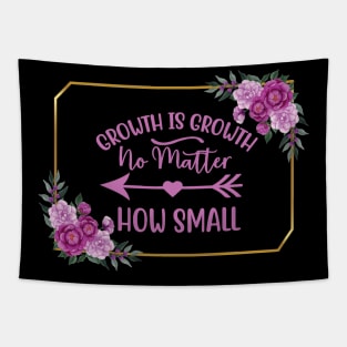 Growth Is Growth Quote Tapestry