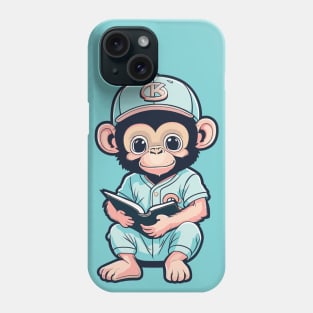 Monkey Baseball Player Phone Case