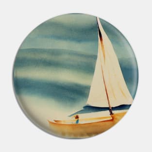 Sailing on a Sunny Day Pin