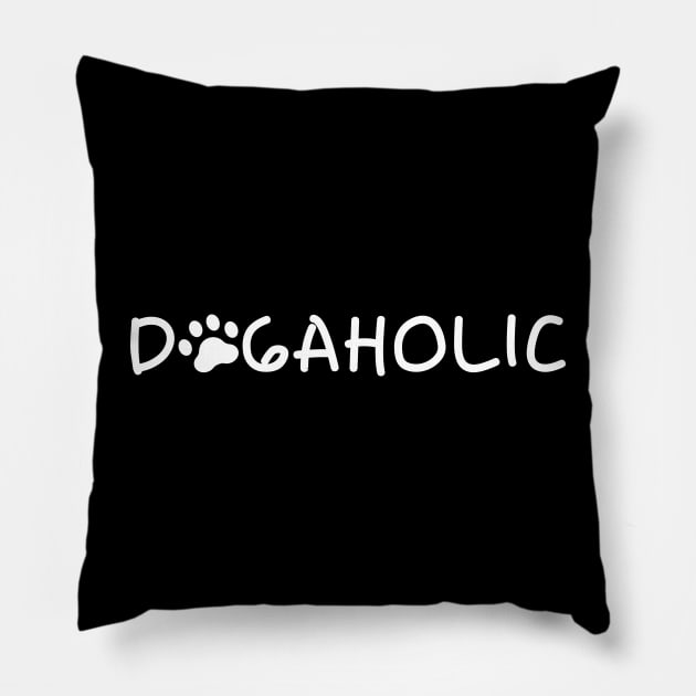 Dogaholic Pillow by ilustraLiza