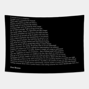 Dan Brown Quotes Tapestry