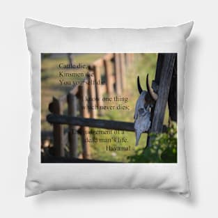 Havamal Saying Pillow