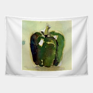 Green Peppers Kitchen Art Tapestry