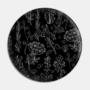 Witchy Botanicals Pattern Pin