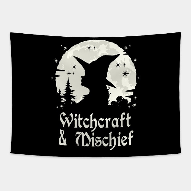 Wicca Witchcraft and Mischief Tapestry by ShirtFace