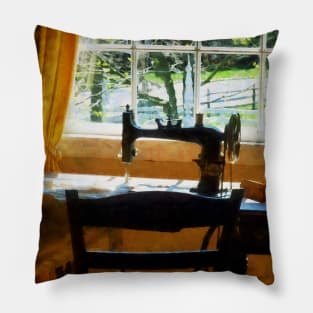 Sewing - Sewing Machine By Window Pillow