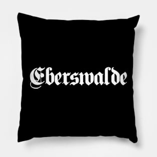 Eberswalde written with gothic font Pillow