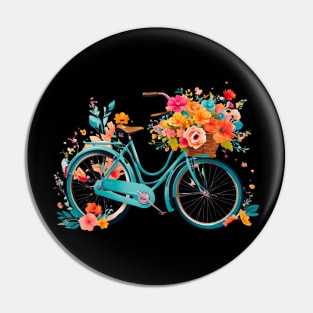 Stylish vector graphic of a retro bicycle. Pin