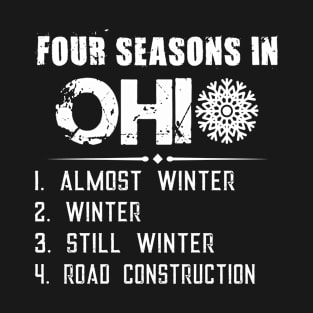 Funny Ohio - Snow Winter Road Construction T-Shirt