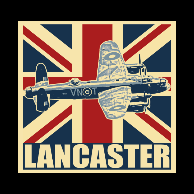 Lancaster Bomber Aircraft RAF Airplane WW2 Plane Aeroplane by BeesTeez