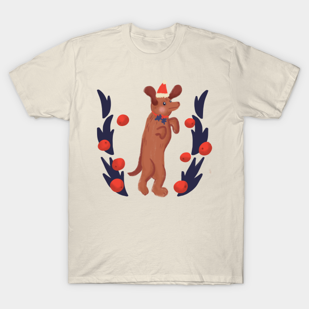 Wiener Dog Christmas - Wiener Dog - T-Shirt