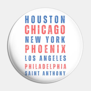 American cities Pin