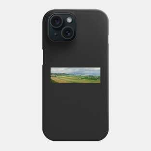 Panoramic view on Pienza in the Val d'Orcia, Tuscany Phone Case