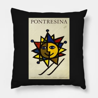 Pontresina ,Engadin ,Switzerland,Ski Poster Pillow