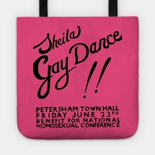 Sheila Gay Dance!! (Vintage Australian Gay Liberation Poster) Tote