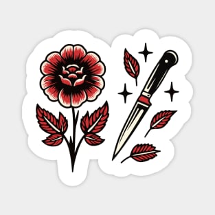 Flower Knife Magnet