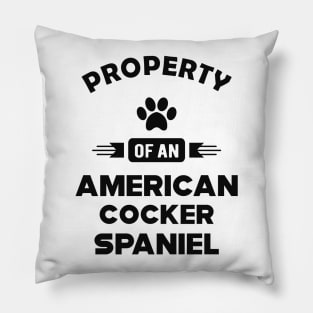 American Cocker Spaniel - Property of an american cocker spaniel Pillow