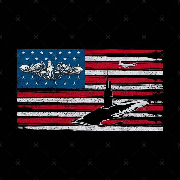 Mens US Military Submarine Veteran American Submariner - Gift for Veterans Day 4th of July or Patriotic Memorial Day by Oscar N Sims