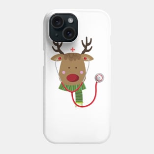 Christmas Nurse Reindeer Phone Case