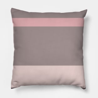 An extraordinary jumble of Wenge, Grey, Pale Pink and Soft Pink stripes. Pillow