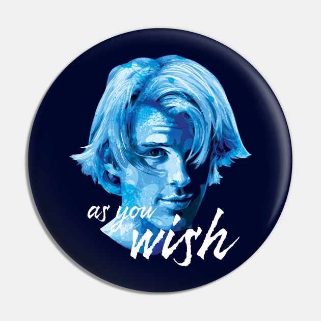 Westley As You Wish Digital Painting Pin by polliadesign