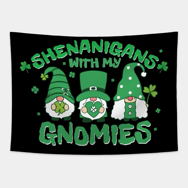 st patrick Shenanigans with my gnomies Tapestry by Lumintu Merch