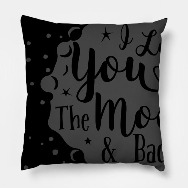 Love to the moon Pillow by LEMEX