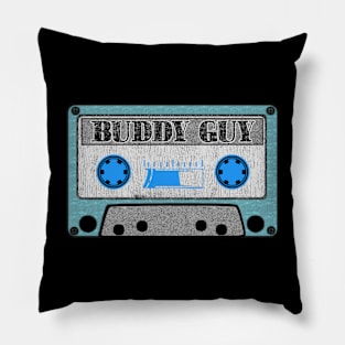 buddy guy blue cassette Pillow