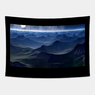 Night Mountains Tapestry