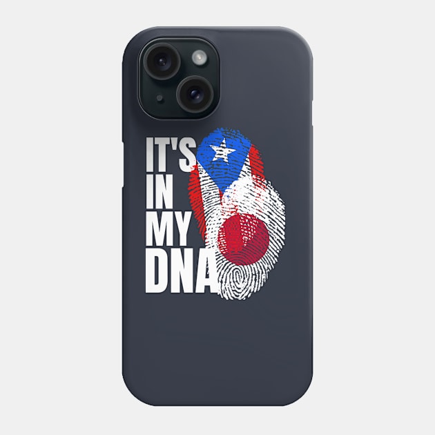 Japanese and Puerto Rican Mix DNA Heritage Gift Phone Case by Just Rep It!!