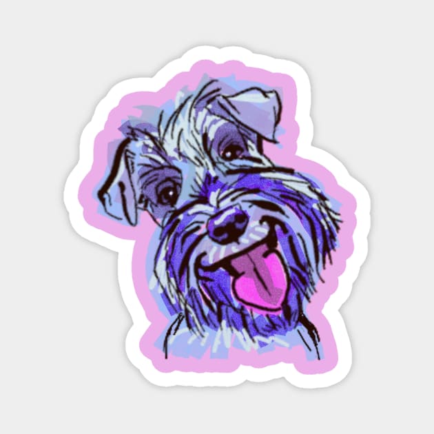 The Schnauzer Love of My Life Magnet by lalanny