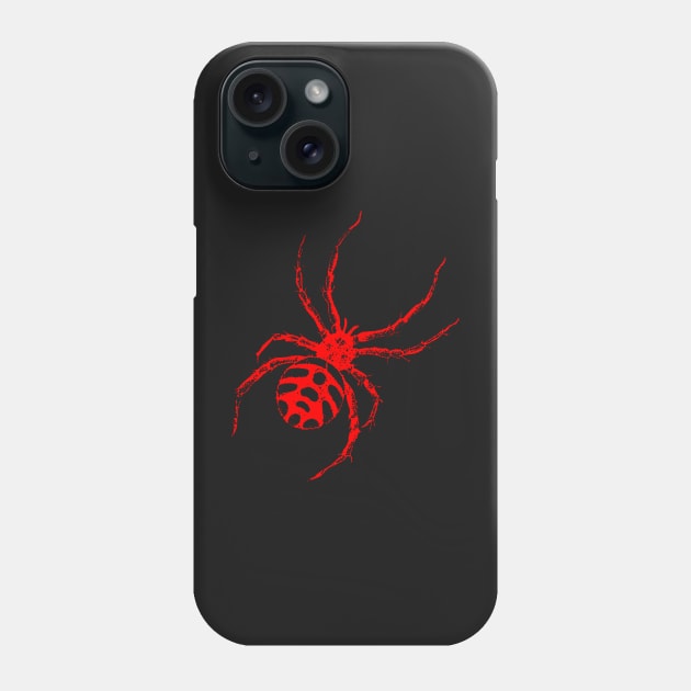 Black Widow Spider - Realistic Insect Bug Design Art Phone Case by Thor