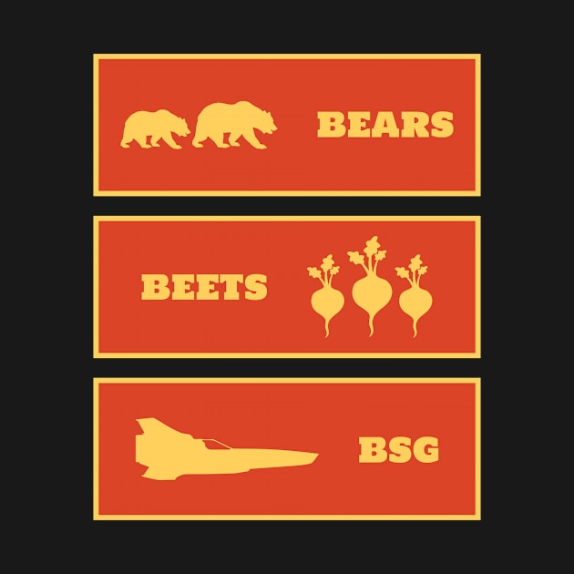 Bears Beets Battlestar Galactica - The Office by sqwear