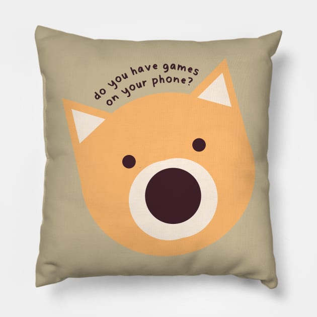 Do you have games on your phone? Pillow by aaalou