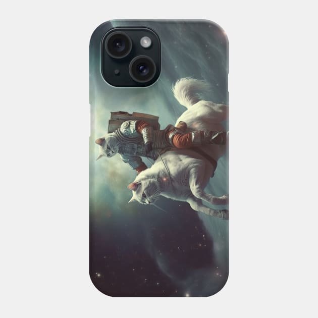 Cat Rider of the Apocalypse II - Strange Painting Phone Case by JensenArtCo