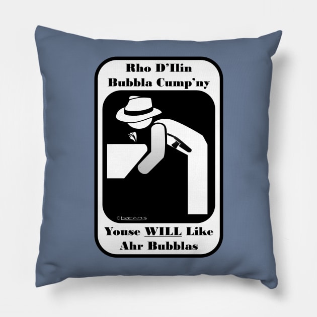 RI Bubbla Cump'ny Pillow by FunkilyMade