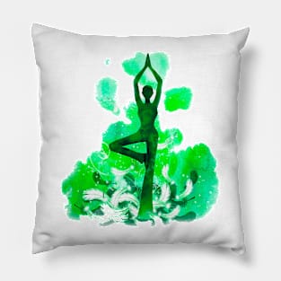 Yoga green Pillow