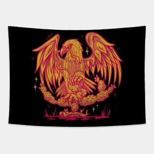 Eagle worm duotone Tapestry